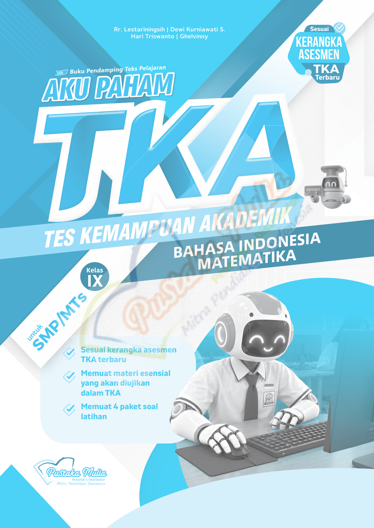 Sampul Aku Paham TKA Bahasa Indonesia dan Matematika SMP/MTs